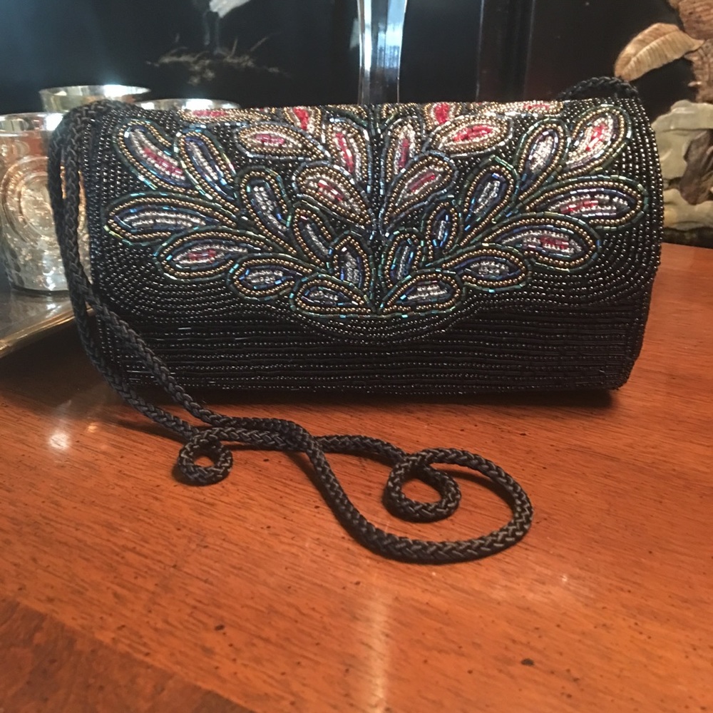 Vintage Beaded Clutch Purse